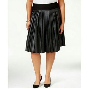 Melissa McCarthy 7 Seven faux leather skirt 1X